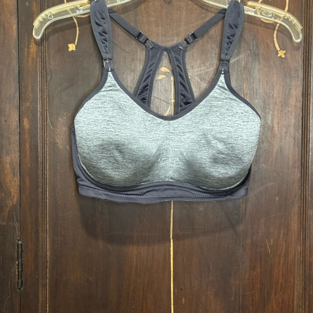 Gray NURSING Women's Sports Bra